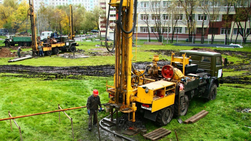 Бурение на участке Геоплан